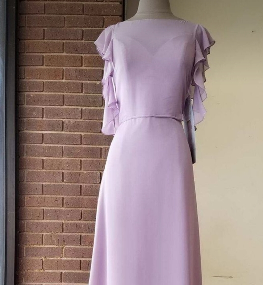 Morí Lee French lilac Dress (size 10) - Picture 4 of 6
